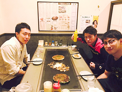 先輩と夕食で反省会 先輩と夕食で反省会