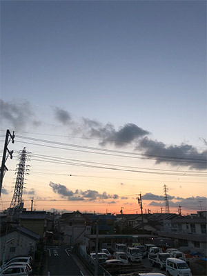 綺麗な夕焼けです 綺麗な夕焼けです