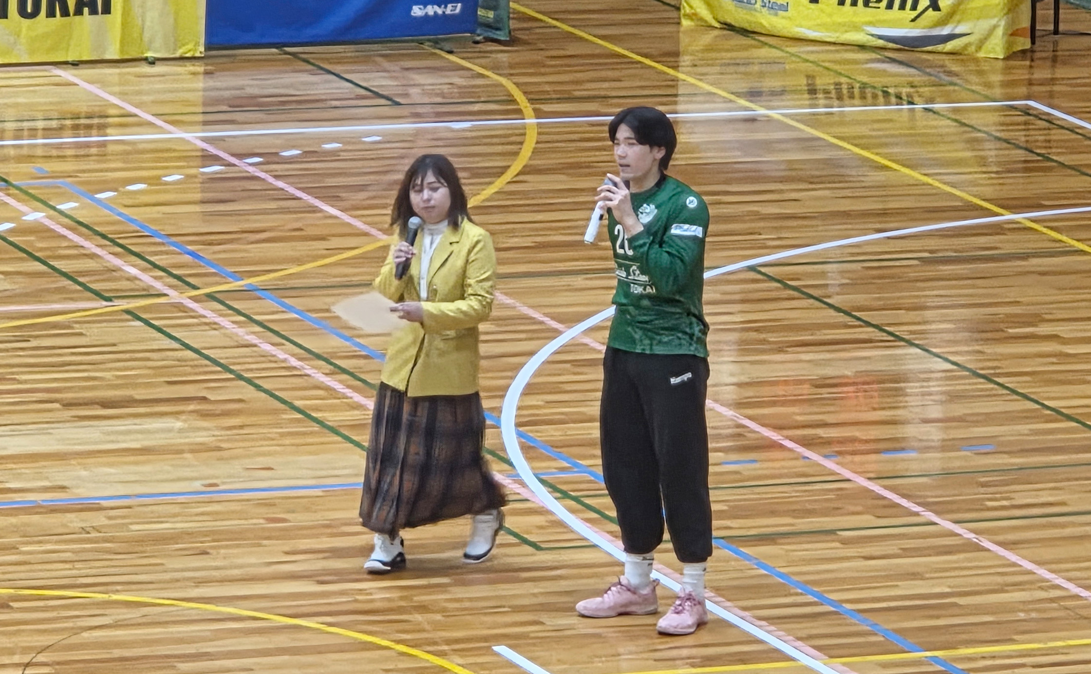 さあ、本日のヒーロー、野頭山選手です！