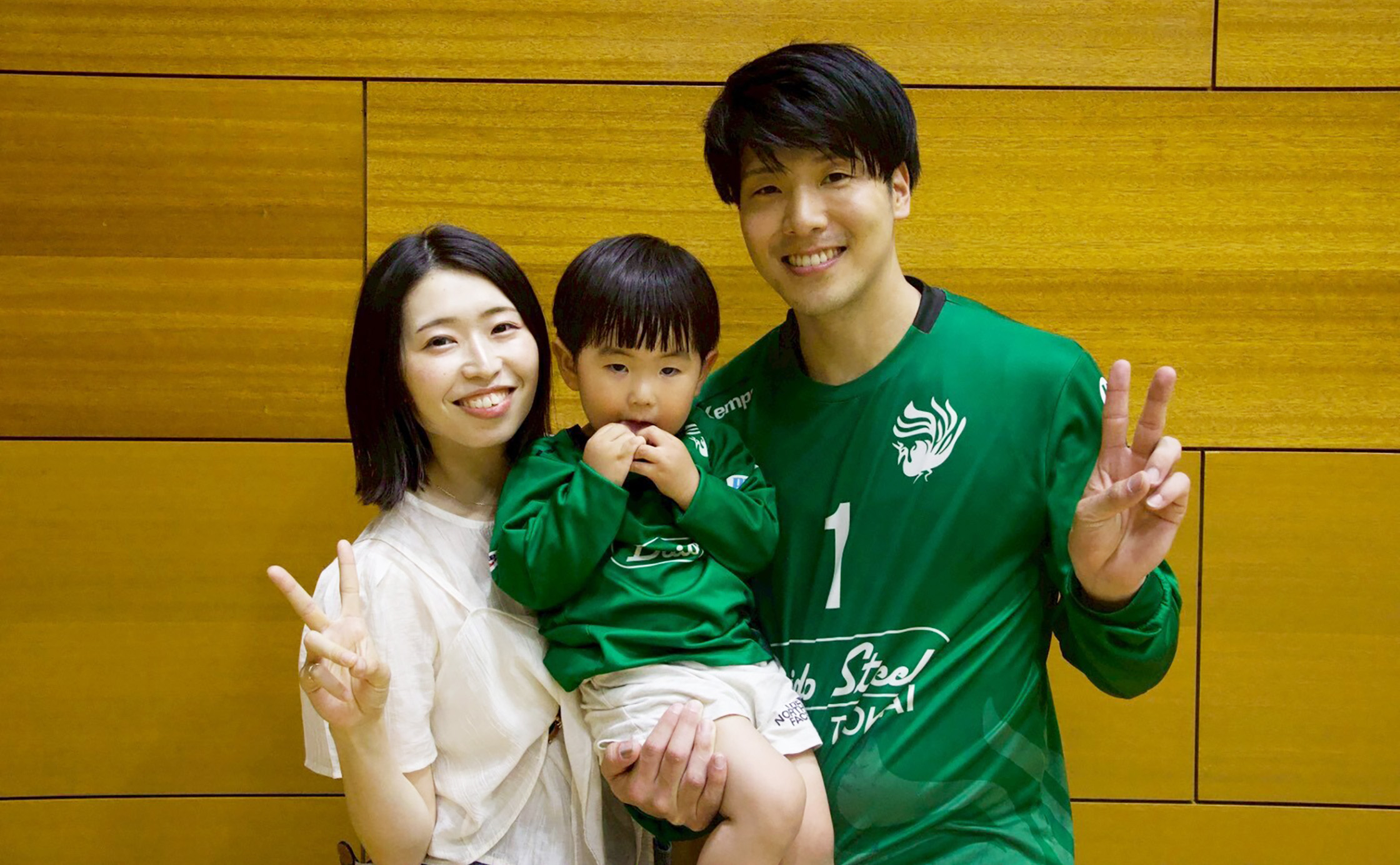引退試合を終え、家族とともに過ごすかけがえのない時間