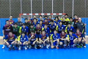 FCバルセロナとの集合写真 FCバルセロナとの集合写真