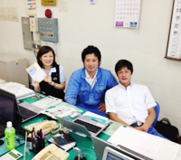 応援してくれる職場の仲間です! 応援してくれる職場の仲間です!