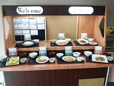 充実した食堂メニュー 充実した食堂メニュー
