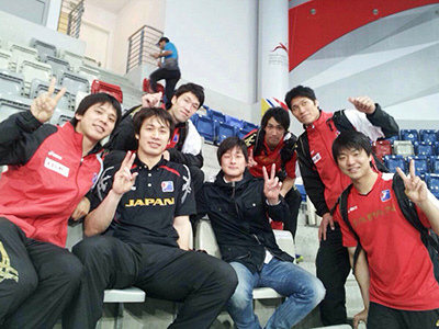 フェニックスの日本代表メンバーと末松監督 フェニックスの日本代表メンバーと末松監督