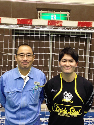 お世話になった濱野監督と! お世話になった濱野監督と!