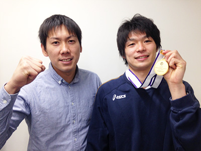 MVPを獲得した久保侑選手と一緒にこれからも頑張ります! MVPを獲得した久保侑選手と一緒にこれからも頑張ります!