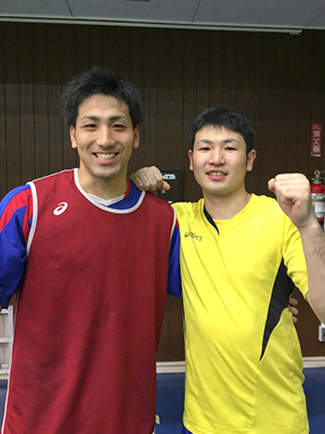 上原選手と! 上原選手と!