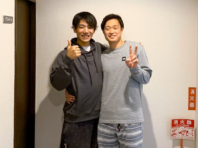 小澤選手と! 小澤選手と!