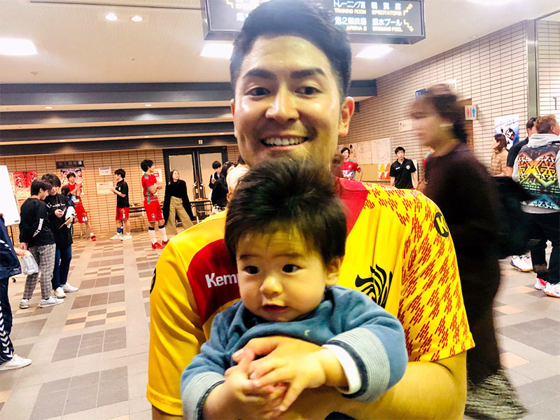 息子と一緒に! 息子と一緒に!