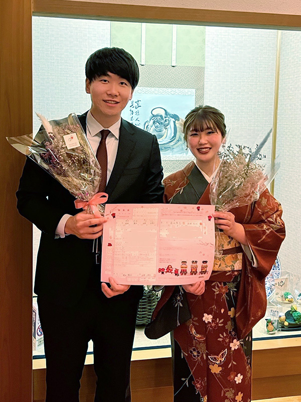 入籍しました! 入籍しました!