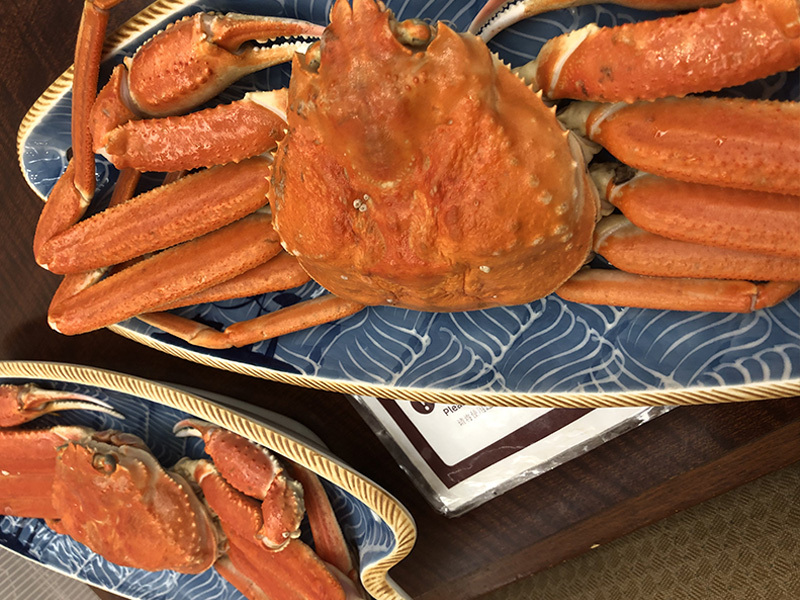 温泉旅館のカニ 温泉旅館のカニ