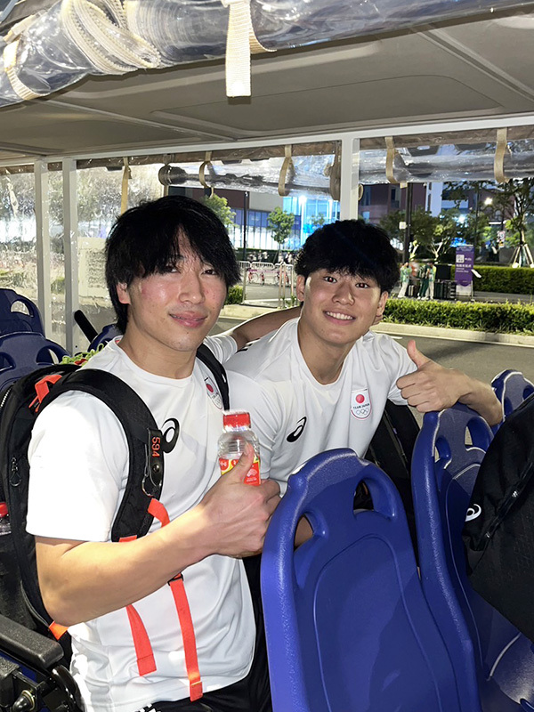 可児選手との様子 可児選手との様子