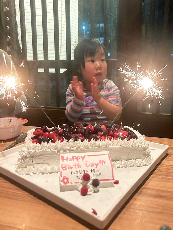 3歳の誕生日！